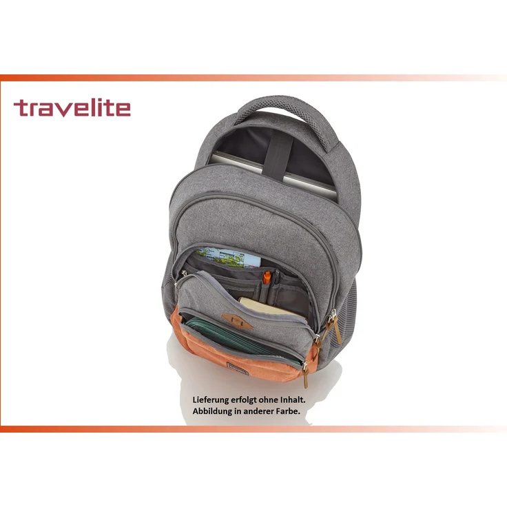 schicker Travelite Basics Freizeitrucksack, grün-grau – Bild 3