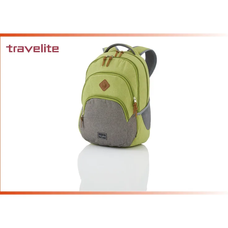 schicker Travelite Basics Freizeitrucksack, grün-grau