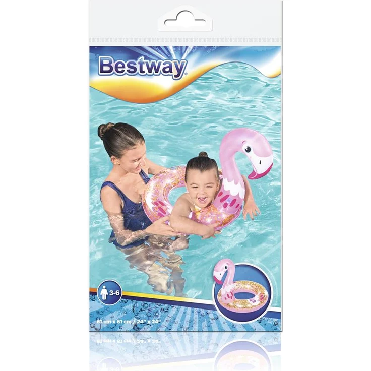 Bestway® Glitzernder Schwimmring mit Tierkopf, sortiert, 1x Stück, zufällige Auswahl – Bild 21