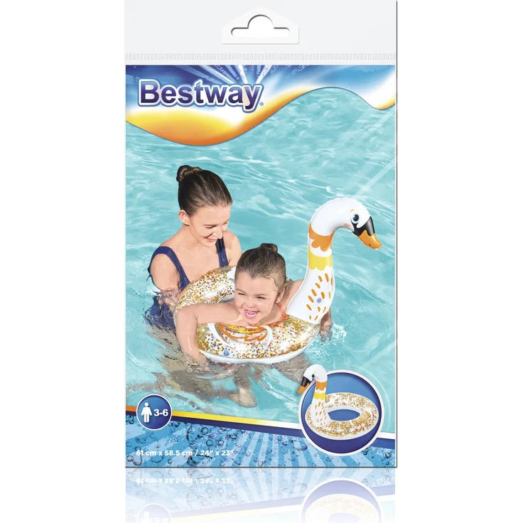 Bestway® Glitzernder Schwimmring mit Tierkopf, sortiert, 1x Stück, zufällige Auswahl – Bild 13