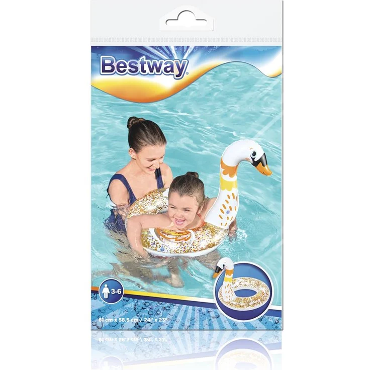 Bestway® Glitzernder Schwimmring mit Tierkopf, sortiert, 1x Stück, zufällige Auswahl – Bild 6
