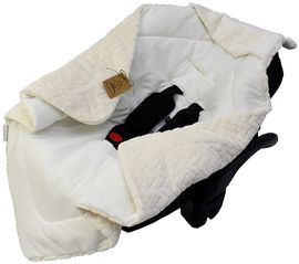 Universelle, weiche Einschlagdecke mit Kapuze für Neugeborene und für Jungen und Mädchen bis ca. 9 Monate