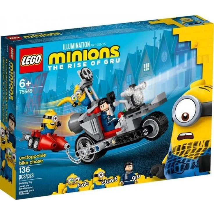 LEGO® Minions 75549 'Unaufhaltsame Motorrad-Jagd' 136 Teile, ab 6 Jahren – Bild 1