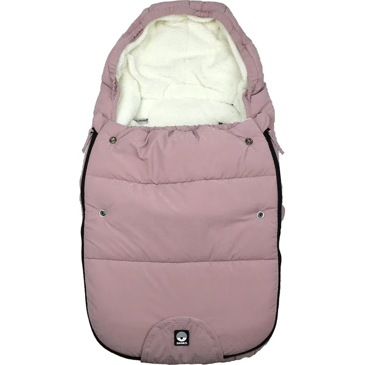 Dooky Fußsack, für Kinderwagen, Autositz oder Buggy (universalpassend, wasser- & windabweisend, Doppelreißverschluss, 3- und 5-Punkt-Gurte, Größe: 0-9 Monate (70x40x8cm)), Pink Sapphire