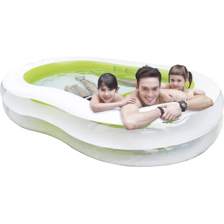 Jilong Figure 8 Giant Pool 240x140x47 Familienpool Planschbecken Kinderpool Schwimmbecken Kinder und Familien Schwimmbad für Garten und Terasse