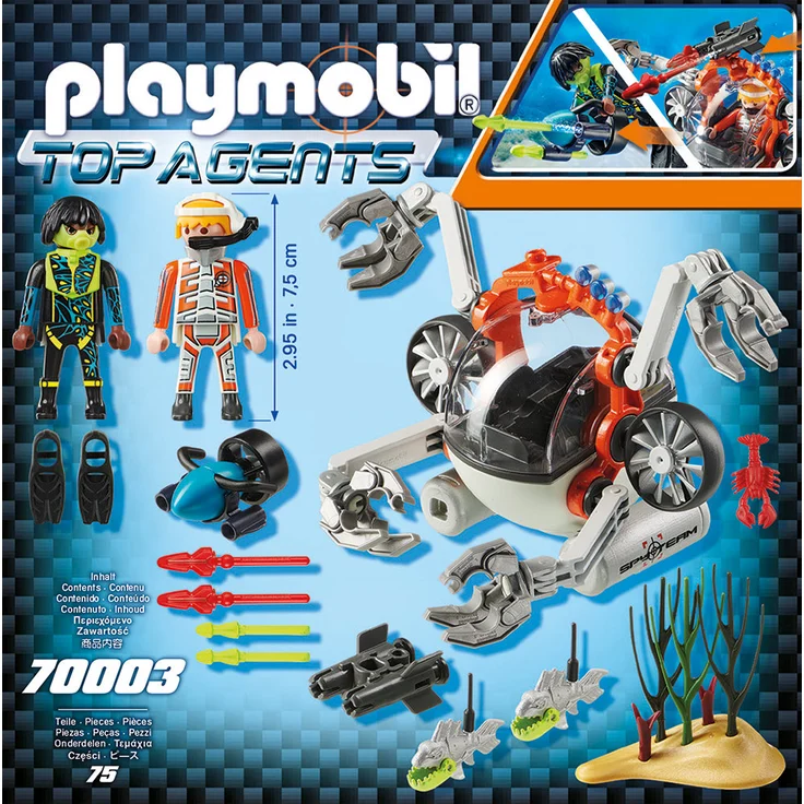 PLAYMOBIL Top Agents 70003 'Spy Team Sub Bot', 75 Teile, ab 6 Jahren - Preisvergleich – Bild 3