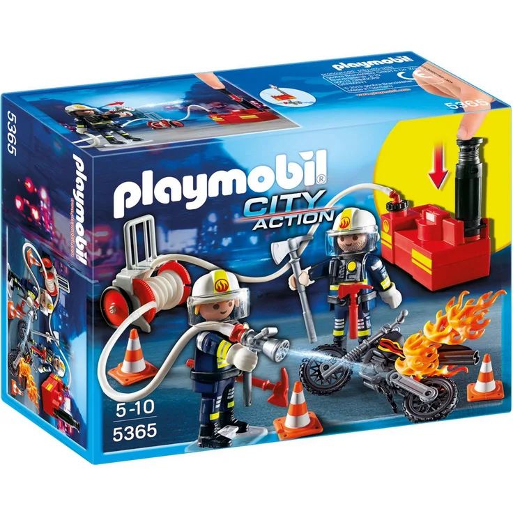 PLAYMOBIL - Feuerwehrmänner mit Löschpumpe 5365
