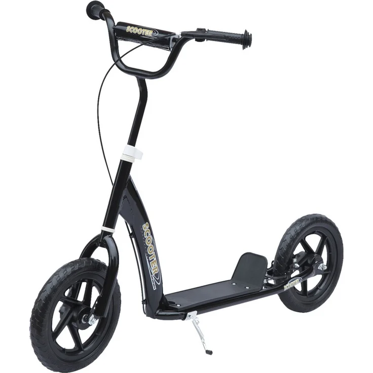Kinderroller Anti-Rutsch Trittfläche, Metallfahrradständer zum Parken, (Farbe: schwarz) – Bild 1