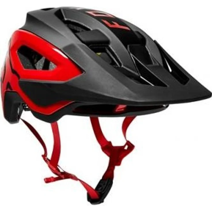 FOX SPEEDFRAME PRO HELMET, CE Trail Helm - black - red - Größe S – Bild 1