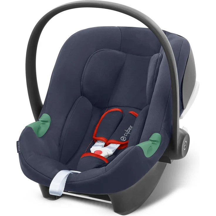 Cybex 'Aton B2 i-Size', Babyschale, ab Geburt bis ca. 24 Monate, Max. 13 kg, Inkl. Neugeboreneneinlage, SensorSafe kompatibel, Bay Blue – Bild 1