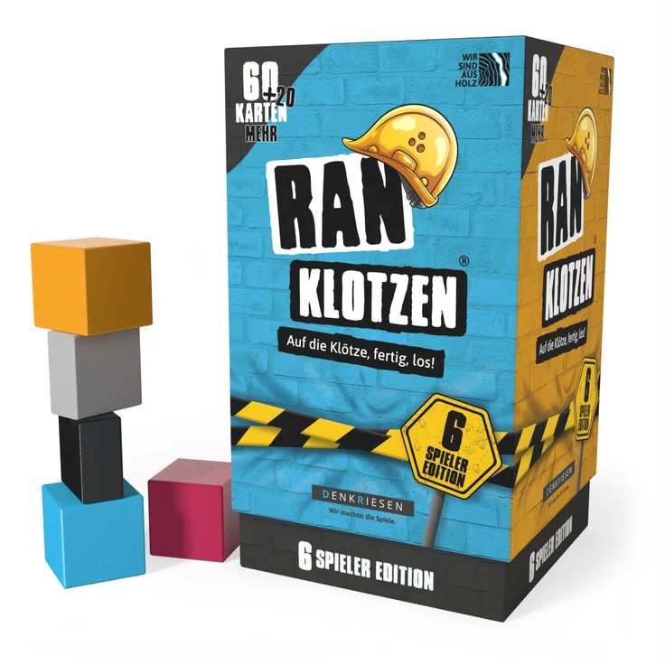 RANKLOTZEN - „Auf die Klötze, fertig, los!“ - 6 Spieler Edition – Bild 1