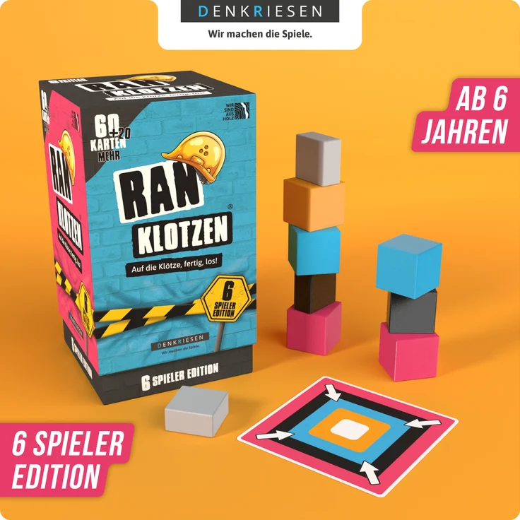 RANKLOTZEN - „Auf die Klötze, fertig, los!“ - 6 Spieler Edition – Bild 2