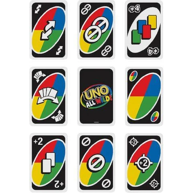 Mattel Games UNO All Wild, Kartenspiel, Familienspiel – Bild 3