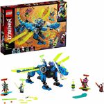 LEGO NINJAGO 71711 'Jays Cyber-Drache', 518 Teile, ab 8 Jahren, Mech, inkl. Minifiguren Digi Jay, Digi Nya, Unagami, Hausner und Richie