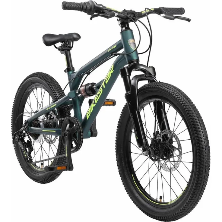 Bikestar Mountainbike Vollgefedert 20 Zoll Petrol