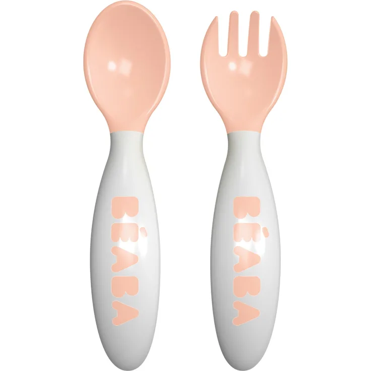 Beaba Ergonomisches Besteck Nude Rosa