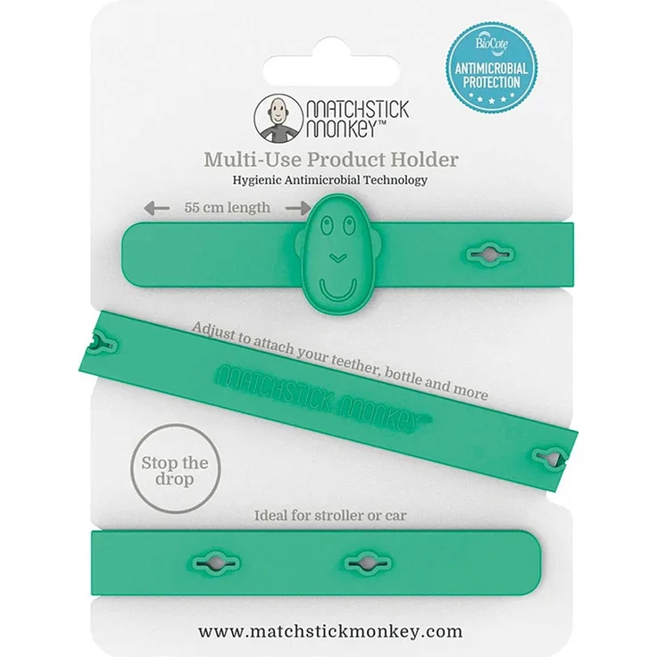 Matchstick Monkey Multi Produkt Halteband zur Befestigung an Kinderwagen, Autositz oder Hochstuhl – Bild 2