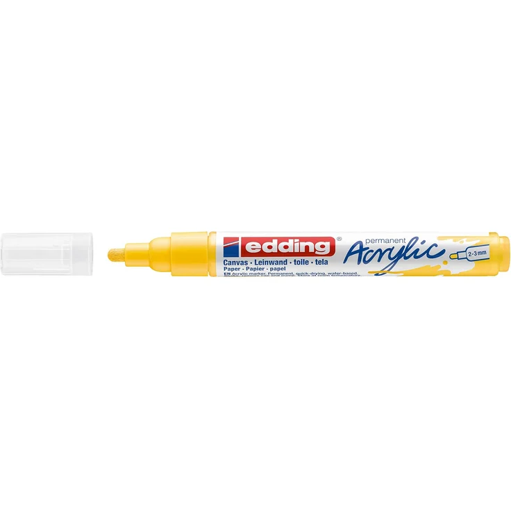 edding 5100 Acrylmarker medium verkehrsgelb – Bild 2