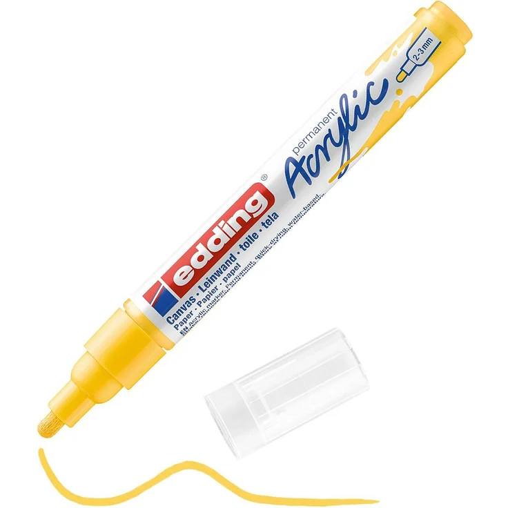 edding 5100 Acrylmarker medium verkehrsgelb – Bild 4