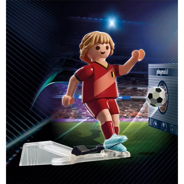 Playmobil Sports & Action 71128 'Fußballspieler Belgien', 7 Teile, ab 5 Jahren – Bild 3