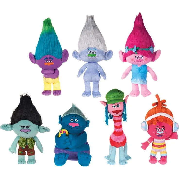 Trolls Plüschfiguren 25cm sortiert Kuscheltier Stofftier Plüschtier
