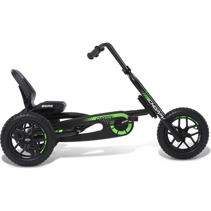 BERG 'Choppy Neo' Gokart, BF-R 2.0, ab 3 Jahren, max. belastbar bis 50 kg, verstellbarer Sitz, Triker-Design, grün/schwarz – Bild 5
