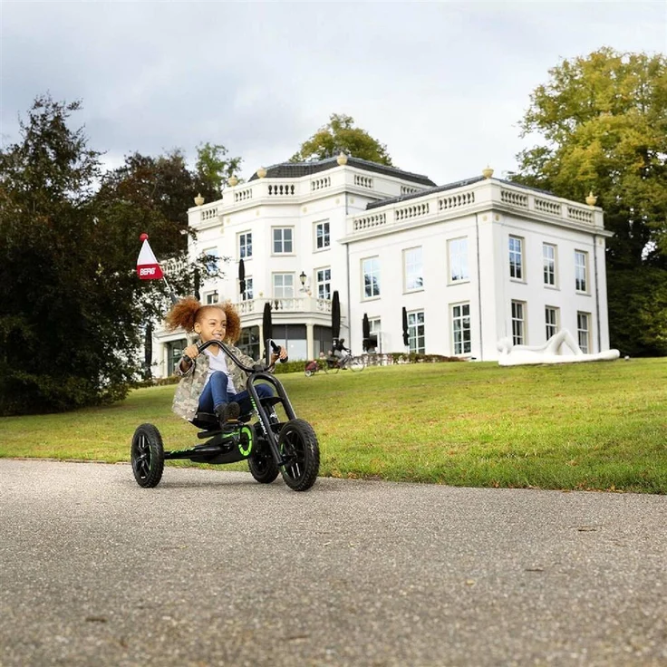 BERG 'Choppy Neo' Gokart, BF-R 2.0, ab 3 Jahren, max. belastbar bis 50 kg, verstellbarer Sitz, Triker-Design, grün/schwarz – Bild 3