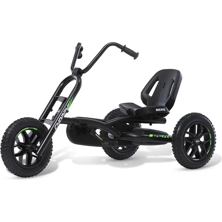 BERG 'Choppy Neo' Gokart, BF-R 2.0, ab 3 Jahren, max. belastbar bis 50 kg, verstellbarer Sitz, Triker-Design, grün/schwarz – Bild 6