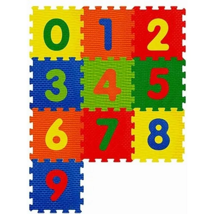 Puzzle Spielmatte mit Zahlen, 10-teilig, 32x32cm
