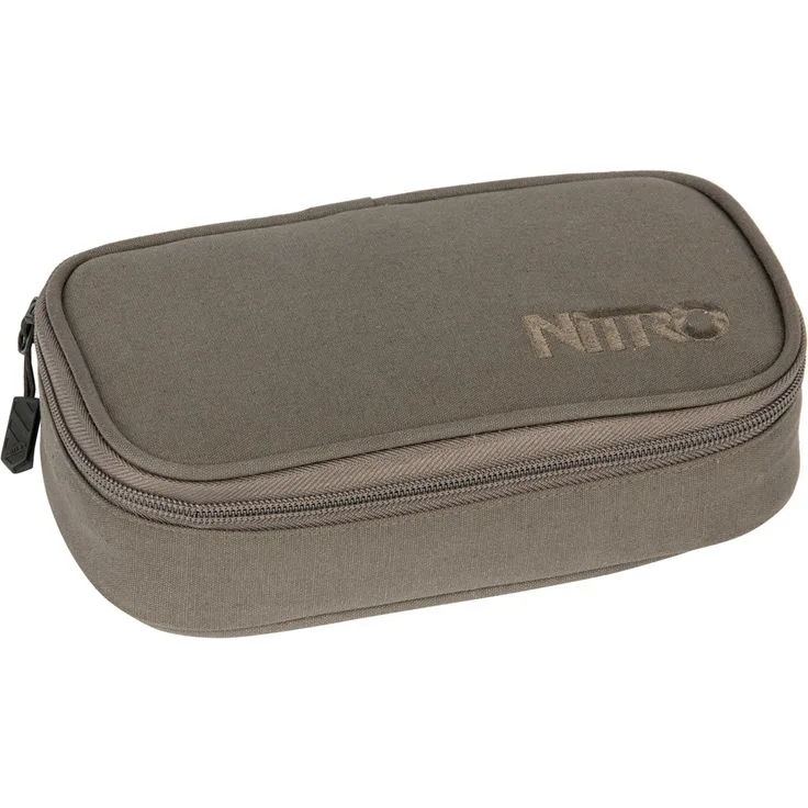 Nitro Pencil Case XL inkl. Geo Dreieick & Stundenplan, Federmäppchen, Schlampermäppchen, Faulenzer Box, Federmappe, Stifte Etui, Waxed Lizard