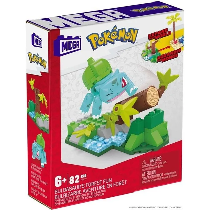 Pokemon Mega Construx Bauset: Bisasams Forest Fun (82 Teile)