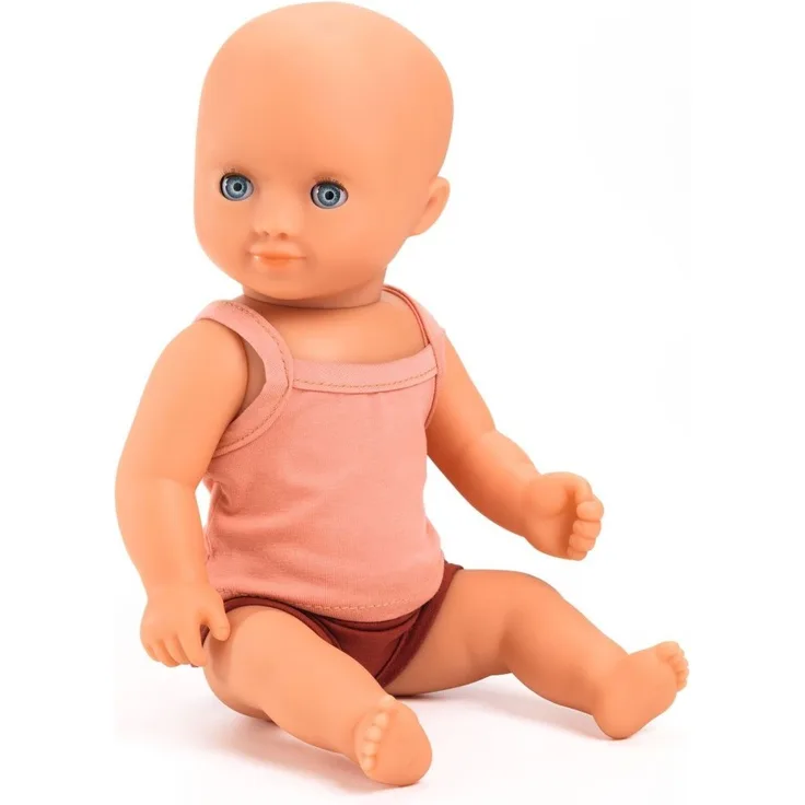 Babpuppe Badepuppe Prune, mit Vinylkörper, aus der Pomea Serie, 32 cm, von Djeco