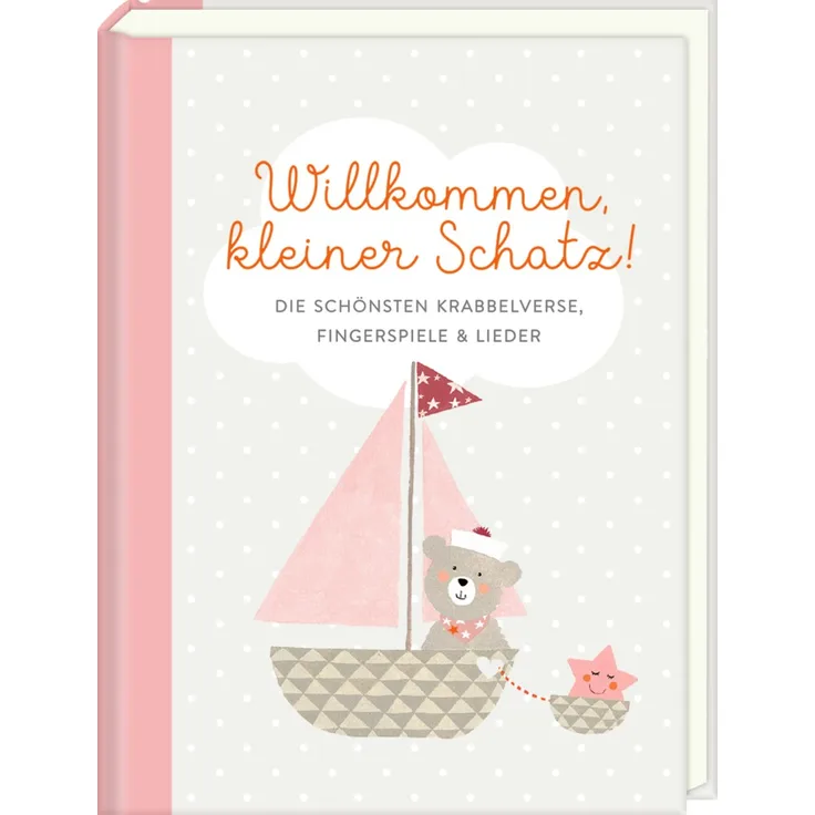 Willkommen, kleiner Schatz! - Krabbelverse. (Rosa)