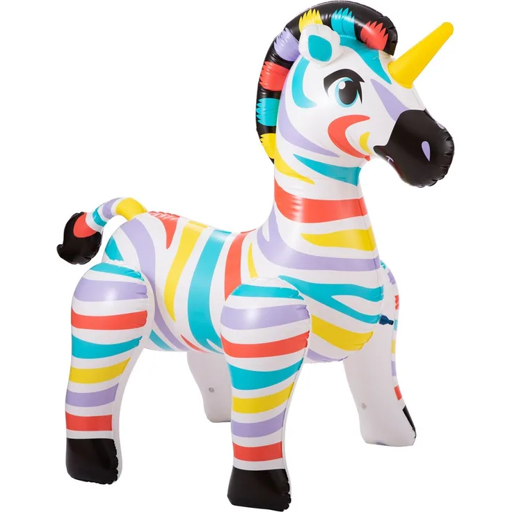 Summer Waves Aufblasbares Zebra-Einhorn Sprinkler 1. 57 m x 94 cm x 1. 57 m