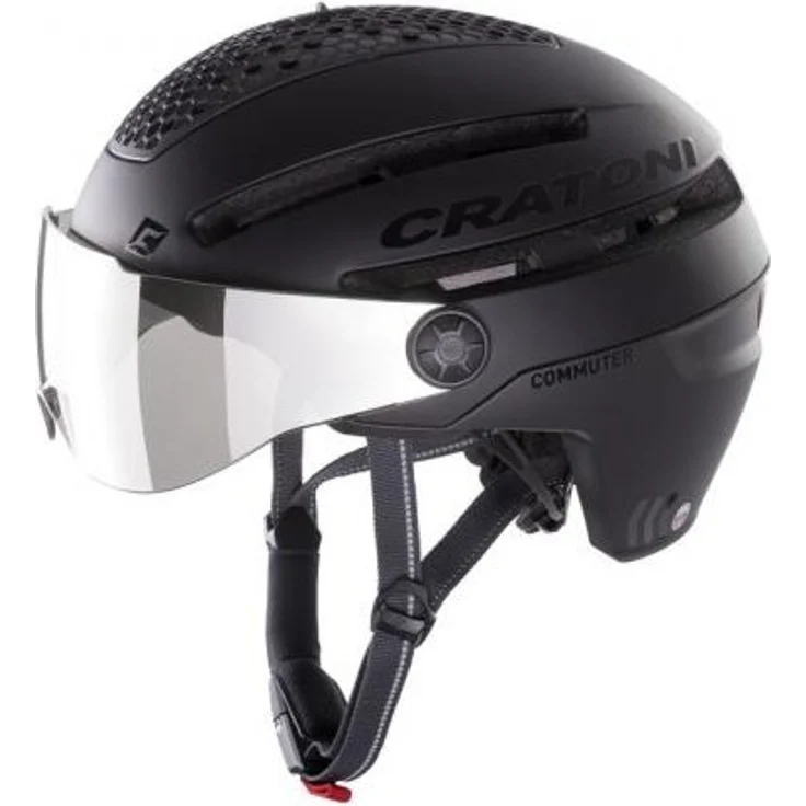 Cratoni Commuter Fahrradhelm schwarz in Gr. M/L (Kopfumfang: 58-61cm) – Bild 1