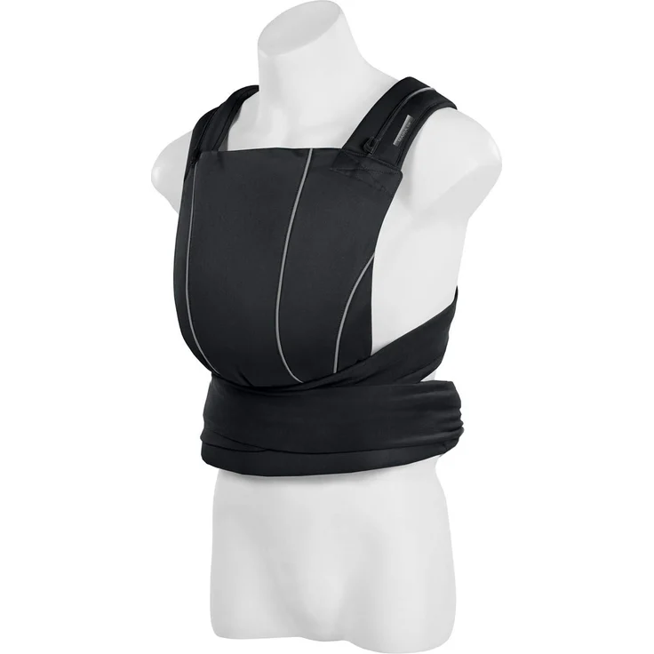 CYBEX Gold Babytrage MAIRA.tie, Ab Geburt bis ca. 2 Jahre (ca. 3,5 – 15 kg), 100% Baumwolle, Lavastone Black – Bild 1