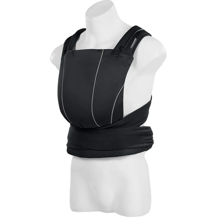 CYBEX Gold Babytrage MAIRA.tie, Ab Geburt bis ca. 2 Jahre (ca. 3,5 – 15 kg), 100% Baumwolle, Lavastone Black