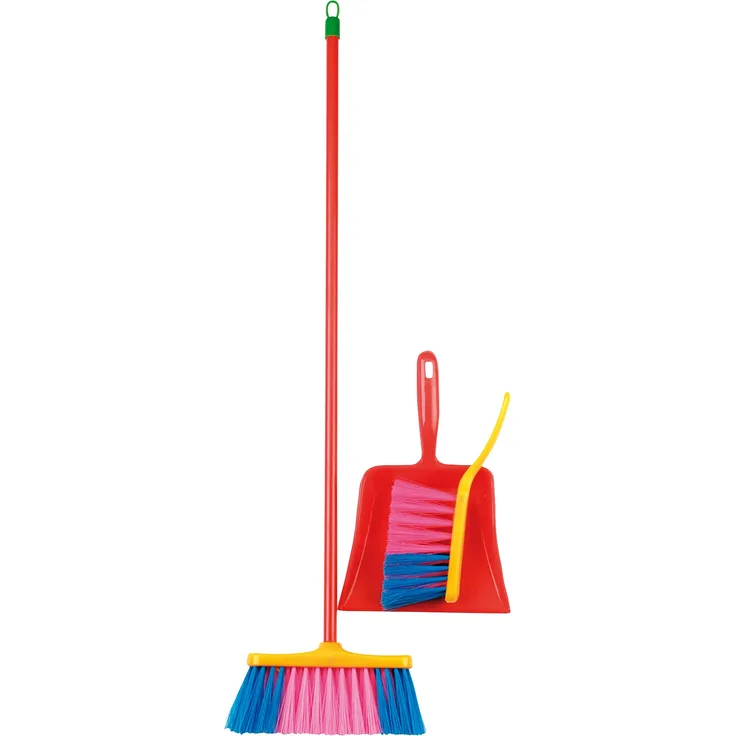 Theo Klein 6223 Sweeping Set I 3-Piece set with Broom, Hand Brush and Dustpan I Toys for Children Aged 3 and over