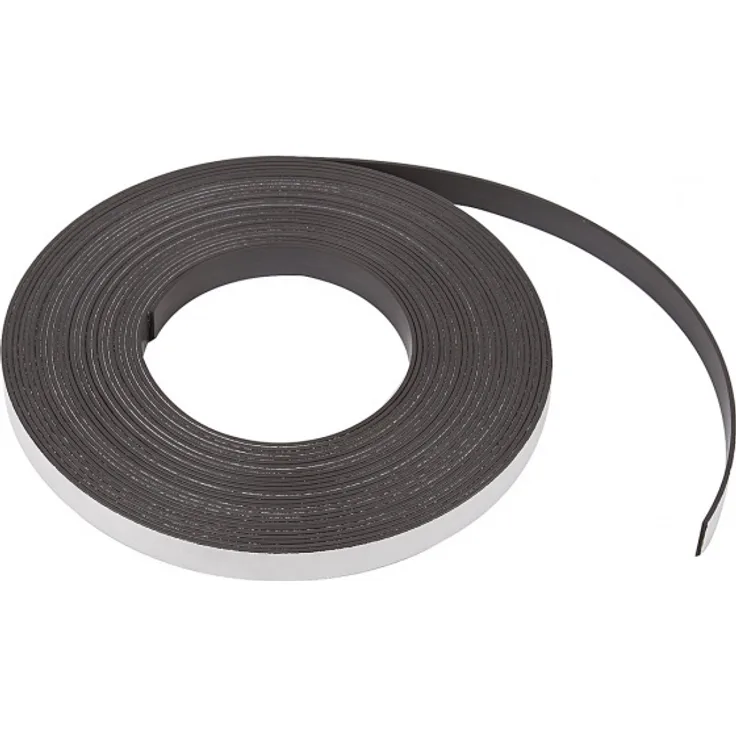 Selbstklebendes Magnetband 12,5 mm / 1,5 mm schwarz 10 Meter
