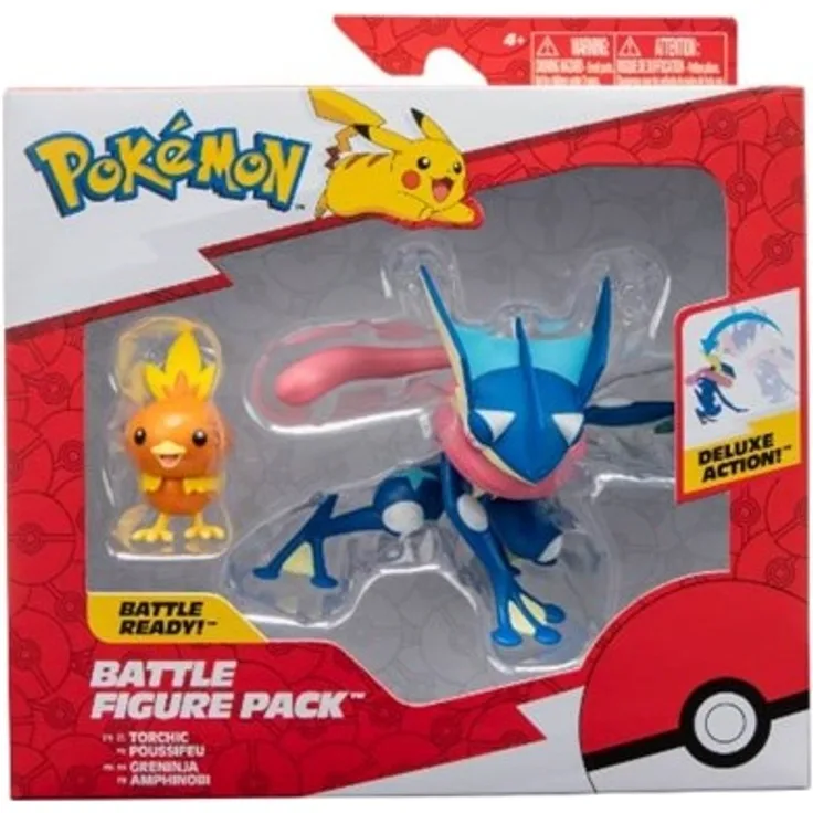 Pokemon Figure Set 2 Pack Greninja & Torchic -