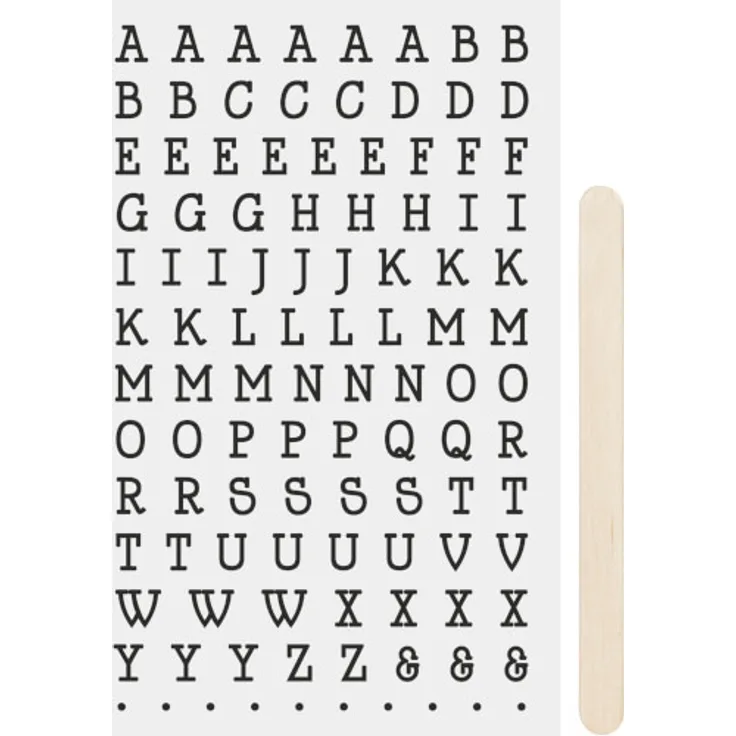 Rubbelsticker Alphabet2 sw