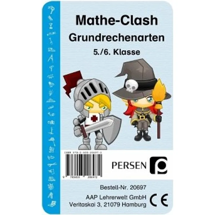 Persen Verlag 'Mathe-Clash: Grundrechenarten' Lernspiel