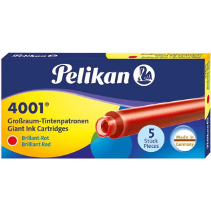 PELIKAN Großraum-Tintenpatronen GTP/5 Tinte 4001® Brillant-Rot