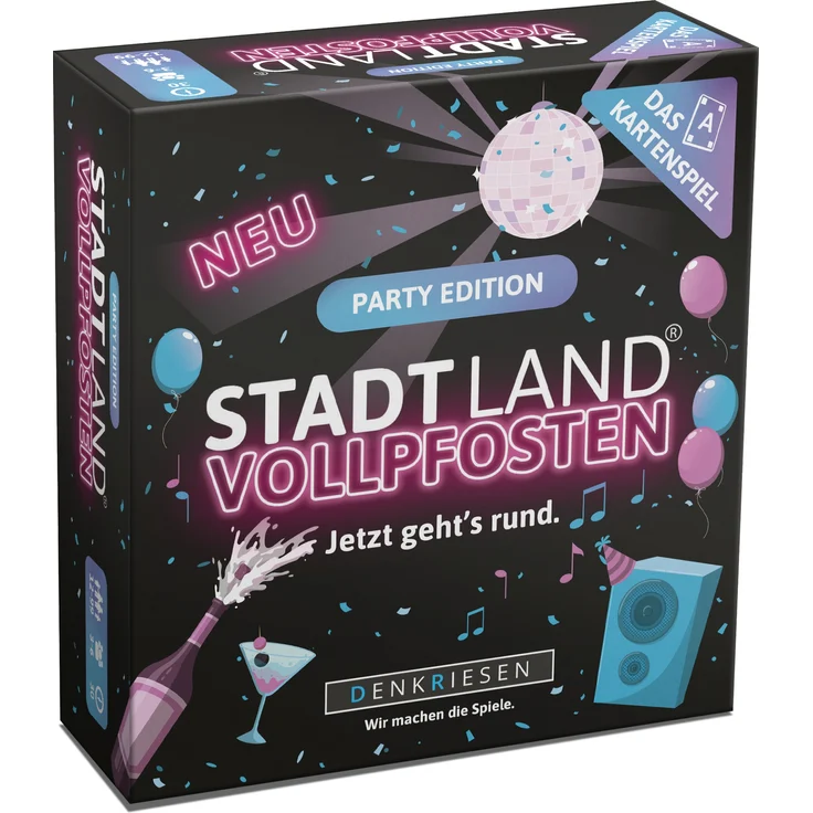 STADT LAND VOLLPFOSTEN® – Das Kartenspiel – PARTY EDITION "Jetzt geht's rund. " - Preisvergleich – Bild 1