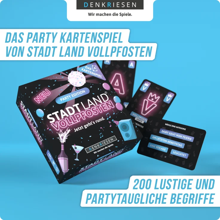 STADT LAND VOLLPFOSTEN® – Das Kartenspiel – PARTY EDITION "Jetzt geht's rund. " - Preisvergleich – Bild 2