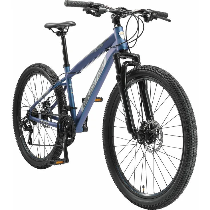 BIKESTAR Mountainbike 26 Zoll | 15 Zoll Rahmen, 21 Gang Shimano Schaltung, Scheibenbremse | Blau
