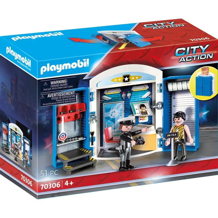 Playmobil City Action 70306 Spielbox "In der Polizeistation", 51 Teile, ab 4 Jahren – Bild 1