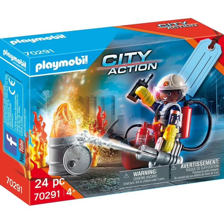 Playmobil City Action 70291 Geschenkset "Feuerwehr", 24 Teile, ab 4 Jahren