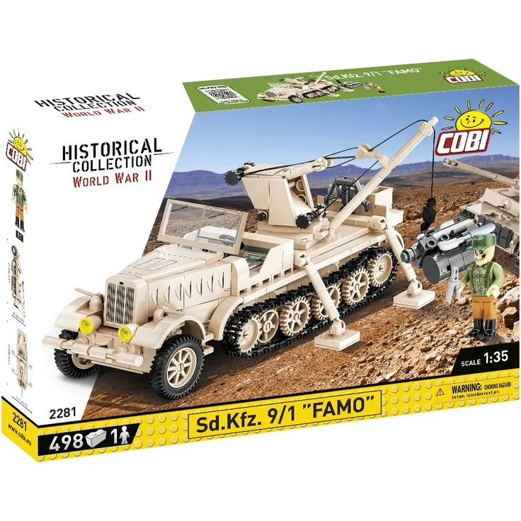 COBI 2281 Historical Collection WWII SD. KFZ. 9/1 FAMO 498 bricks