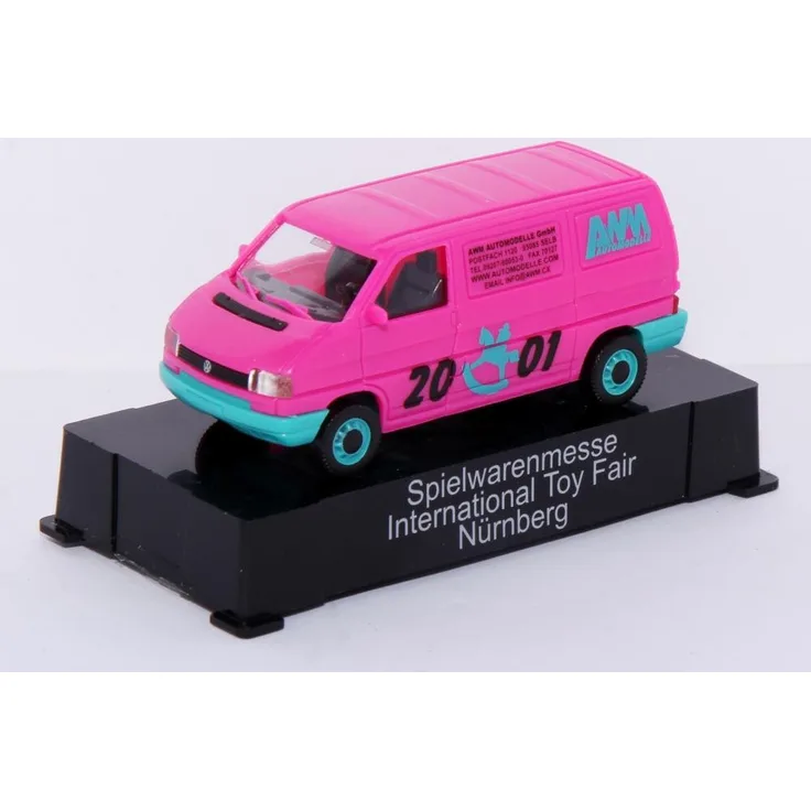 AWM Lieferwagen VW Bus T4 Messe 2001, 1:87, pink, OVP